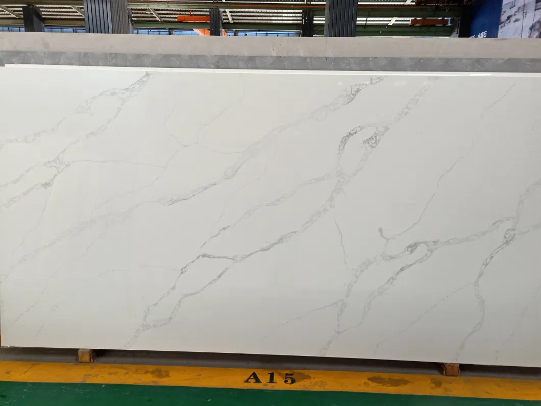 China Factory Pure Color Kitchen Countertop Artificial Stone Plate Quartz Stone Slabs